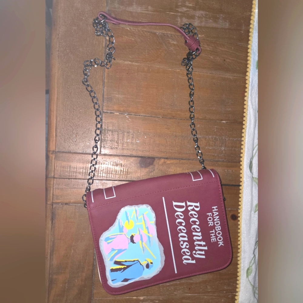 Beetlejuice Handbook for the Recently Deceased Crossbody Bag Purse